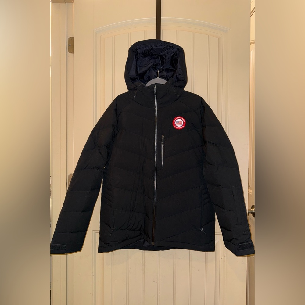 The North Face Men’s Size Large 600 Down Filled Black Coat For USA Paralympics